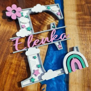 3D písmeno s jménem do dětského pokojíčku 🖼 Návod na výrobu naleznete na našem eshopu 🌐✨️🌟 . WWW.TEDDYWRAP.CZ🌐 . . ....