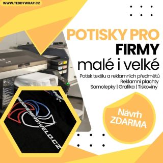 🔥 Vytvořte svou značku! 🔥 🎨 Potisky na míru pro firmy každé velikosti! ✅ Textil, reklamní předměty, plachty, samolepky ✅...